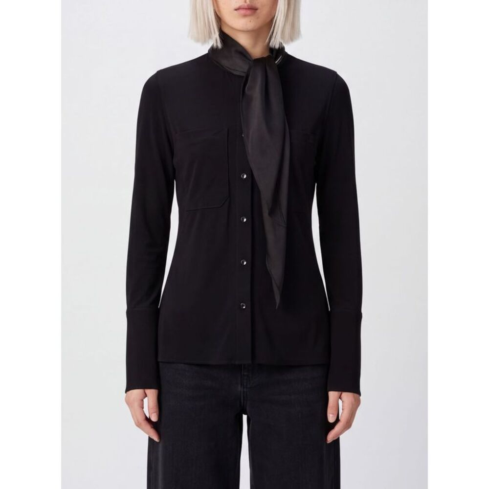 Courreges Women Courri¨Ges Pussy-Bow Criªpe Shirt With Concealed Placket